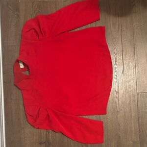 Aritzia Red Blouse